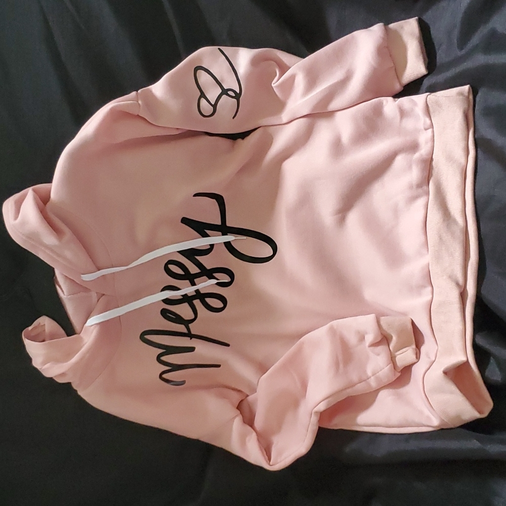 Custom Messy Diamond blush hoodie sweater